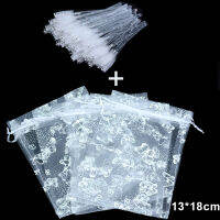 OKAYLASH Newest Bundle Sale Butterfly Eyelashes Packages Draw String Organza Gift Candy Bags with Mascara Wands for Wholesale