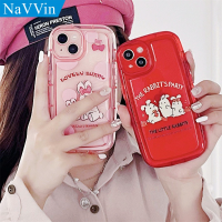 NaVVin Case for OPPO Reno 4 5 6 7 8 8T 4F 5F 6Z 7Z 8Z 5G Luxury Shockproof Silicone Cover Cute Cartoon Korean Rabbit Soft Transparent Cases