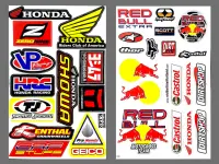 สติ๊กเกอร์แต่งรถ RED BULL HONDA HRC SHOWA Yoshimura รถมอเตอร์ไซค์ บิ๊กไบค์ รถซิ่ง สติ๊กเกอร์ติดกระจก แต่งรถรถยนต์ รถกระบะ ติดหมวกกันน็อค จำนวน 2 แผ่น