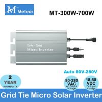 Solar Grid Tie Inverter MPPT 300W 350W 500W 600W 700W PV Modular Smart Micro Inverter System DC to AC Output 120V/230V Auto