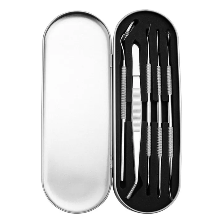 haosu® 5/6Pcs/Set Stainless Steel Dog Dental Dentist Prepared Tool