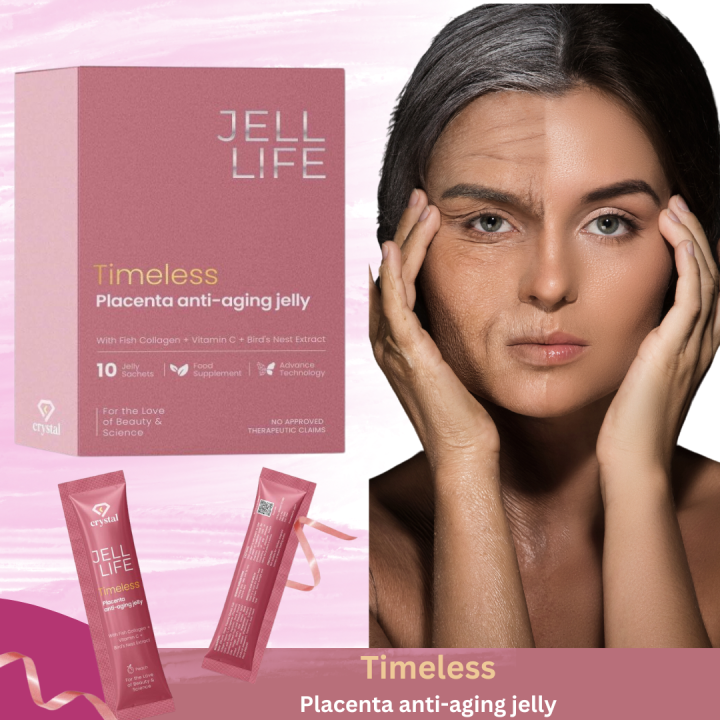 AUTHENTIC JELL LIFE TIMELESS PLACENTA ANTIAGING JELLY With Fish