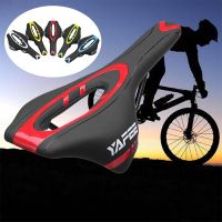 +‘； Mountain Bike Saddle Gel Leather Bicycle Seat Cycling Cushion Pad Shell Saddle For Bicycle  Breathable Comfort Foam Cycling Bike