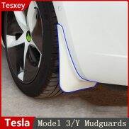 Sợi Carbon chắn bùn cho Tesla mô hình 3 y Chắn Bùn tấm chắn bắn bùn Chắn