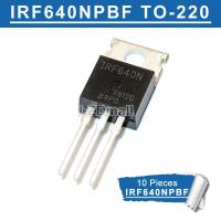 10pcs IRF640N TO-220 IRF640NPBF IRF640 TO220 N-Channel 200V/18A MOSFET Transistor New original