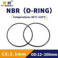 【hot】△  NBR O Gasket Thickness CS3.5mm OD12-200mm Wear Resistant Automobile Nitrile Rubber O-Ring