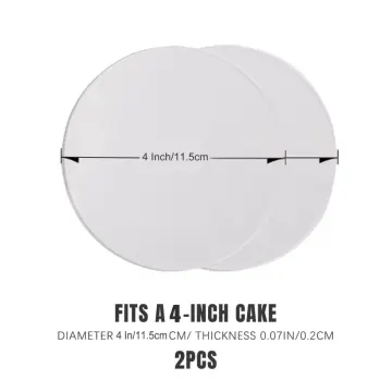 Acrylic Round Cake Disk Set - Cake Discs Base Boards With Hole - 2