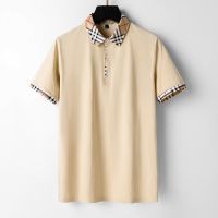 【 Gucc0.I668】burberry เสื้อยืดโปโล ผ้าฝ้าย สําหรับผู้ชาย S-XXXL MF1178 QC7311702