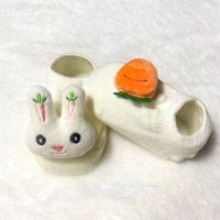 MIHAN 0-3 Years Old Kids Doll Sock Baby Girls Cotton Blend Tiny Knitted 3D Unique Patterns Boys Infant Anti-Slip Indoor Ankle Socks