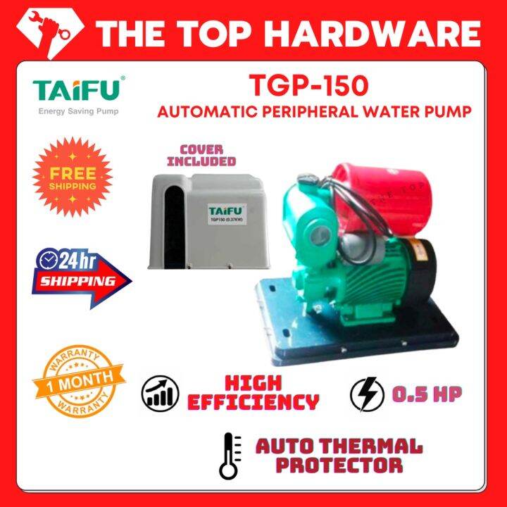 *RHUMA* TGP 150 TAIFU AUTOMATIC PERIPHERAL WATER PUMP 0.5hp 370W Lazada