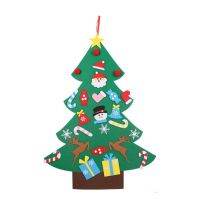 สี Diy Felt Christmas ชุดต้นไม้26Pcs ถอดออกได้เครื่องประดับเด็กเด็กวัยหัดเดิน Xmas ของขวัญ