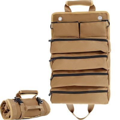 Multi-Purpose Tool Bag High Quality Professional Multi Pocket Hardware Tools Pouch Roll UP Portable Small Tools Organizer Bag Power Points  Switches S