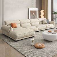 Oylif โซฟาผ้า เนื้อนุ่ม มันวาว Velvet Fabric ป้องกันรอยขีดข่วน 279 x 169 x 83 cm KFN5503