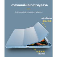 BB - เคสไอแพด Air4 Air5 10.9 Pro11 mini6  gen7gen8gen910.2 gen5gen69.7 ฝาหลังแบบใสพร้อมช่องเสียบปากกาชาร์