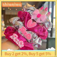 SHIWEIWU2558285 แฟชั่นสำหรับผู้หญิง ตุ๊กตาบาร์บี้ scrunchie สีทึบทึบ อีลาสติก ยางรัดผม ของใหม่ อุปกรณ์เสริมผม เชือกมัดผม สำหรับผู้หญิง