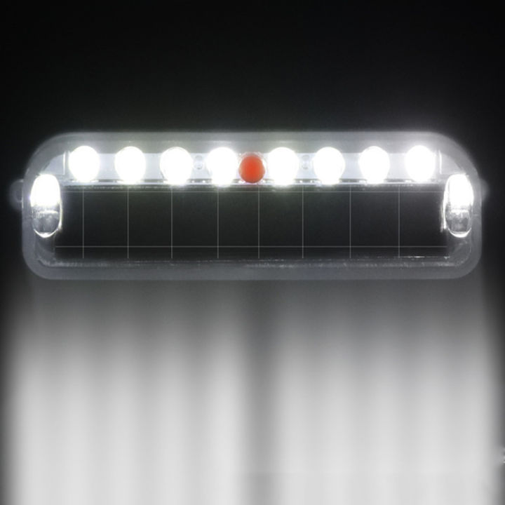 ไฟสัญญาณกันขโมยรถยนต์-led-พลังงานแสงอาทิตย์-ไฟเตือนกันขโมยมี10-led-เซ็นเซอร์กันขโมยมอเตอร์ไซค์ไฟกันกระแทกไฟกระพริบจำนวน1ชิ้น