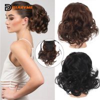 Wigs Synthetic Wig Short Curly Ponytail Extensions Strappy Clip-in Hair Extension Wavy Tail Fake