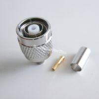 1X RP-Connector TNC Crimp Plug Male Female Pin Connector For LMR195 RG58 RG142 RG400 Cable