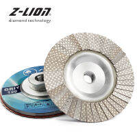 Z-LEAP Diamond Electroplated Flap Disc Metal Bonded Diamond Flaps Aluminum M14 58-11 Thread For Angle Grinder Dry Wet Use