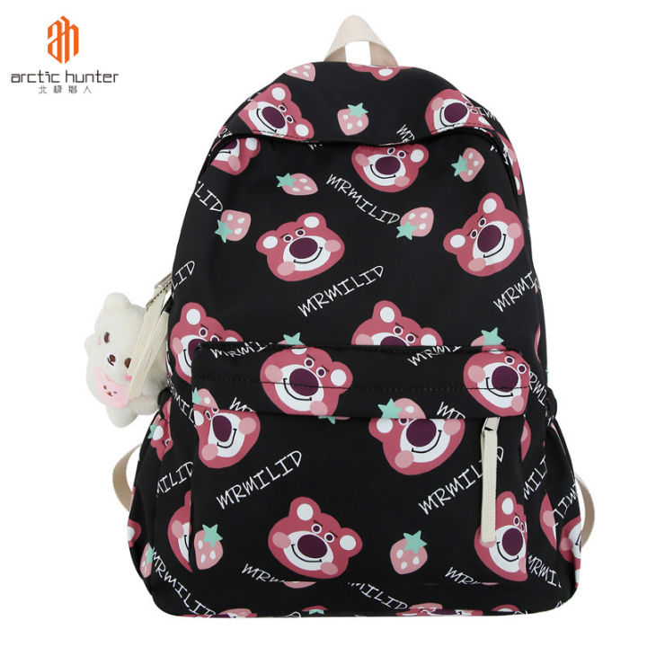 SCHWARZ ETIENNE backpack INS cute Korean bear print backpack new high ...