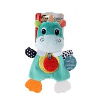 Infantino : Cuddly Teether - Hippo - ยางกัดน่ากอดลายฮิปโป