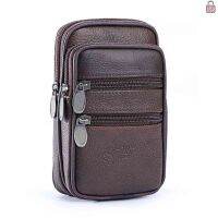 Multi-function PU Leather Fanny Waist Bag Casual Mobile Phone Purse Pocket Male Outdoor Travel Sports Belt Bum Pouch