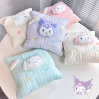 การ์ตูนญี่ปุ่น SANRIO Cinnamoroll Kuromi Melody ตุ๊กตาน่ารักเบาะหลังนุ่มยัดไส้มือที่อบอุ่นหมอนตุ๊กตาโซฟาเครื่องประดับของขวัญ