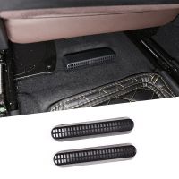 2 Pcs Black Car Seat Air Vent Frame Trim ABS For BMW 3 Series G20 2019 2020 Car Essories