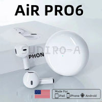 หูฟัง Air Pro 6 TWS หูฟังไร้สายโฟนบลูทูธพร้อมไมโครโฟนใหม่หูฟังเกมเอียร์บัด Pro6 J6สำหรับสมาร์ทโฟนทุกแบบ