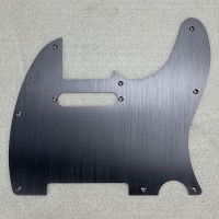 FLEOR Metal Guitar Pickguard Scratch Plate Anodized Black พร้อมสกรูสำหรับชิ้นส่วนกีตาร์ TL