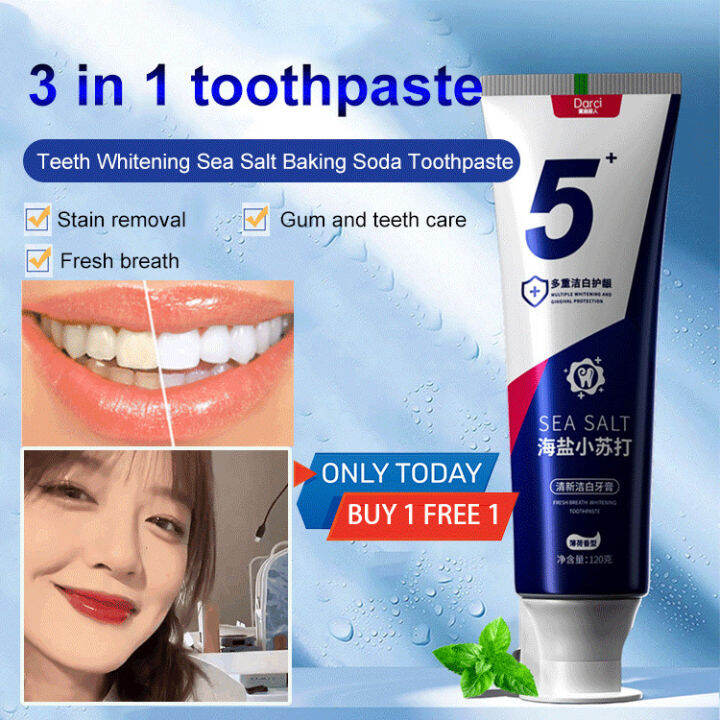 manxian Baking soda toothpaste brightens teeth removes yellow stains ...