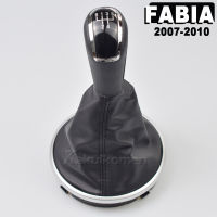 รถเกียร์ธรรมดาติดกะลูกบิดเกียร์เปลี่ยนลูกบิดบูตสำหรับ Fabia 2 II Roomster 2006-2010เกียร์จับคันเกียร์ลูกบิด