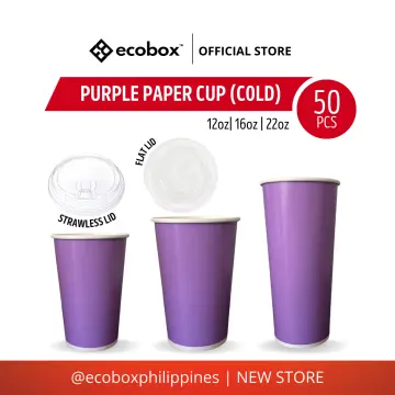 24 Purple Paper Cups 9 Oz, Baby Shower Cups, Halloween Party Cups, Purple  Decorations, Halloween Cups, Purple Party Cup, Violet 