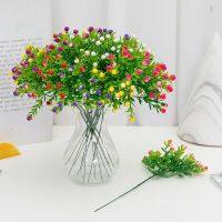 【DT】 hot  5pcs/lot Simulation of Flowers Milan Water Grass Simulation Plastic Flower Cafe / Restaurant Decoration Eucalyptus Lovely Milan