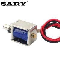 、。；【； Small DC12V Electric Lock Push-Pull  Electromagnet Mini Open Frame Solenoid Coil Stroke 4Mm Magnetic Lock