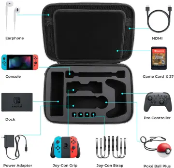 Mumba Deluxe Carrying Case for Nintendo Switch Large Capacity