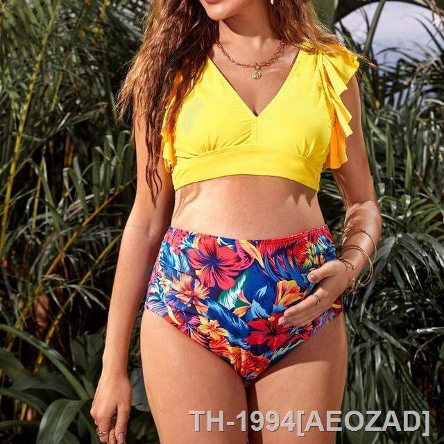 swimwear-maternidade-gola-v-feminino-mai-de-ver-o-sexy-praia-biqu-ni-gravidez