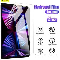 [HOT DOLXIOWEOH 539] 2Pcs Hydrogel ฟิล์มสำหรับ Ipad Pro 11 12.9 2021 10.2 10.5ป้องกันหน้าจอสำหรับ Ipad Air Mini 6 5 4 2 3 9 8th 7th Gen 2020ไม่มีแก้ว