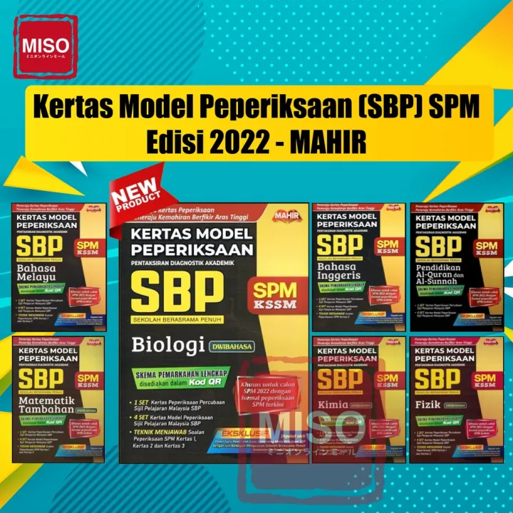 Buku Latihan SBP : Kertas Model Peperiksaan SBP Format SPM 2022 (Latest ...