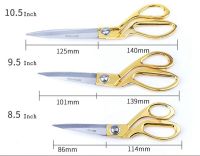 ‘；【。 Professional Sewing Scissors Tailor Fabric Needle Thread Cutting Scissors Stainless Steel Sharp Do Not Hurt Hands