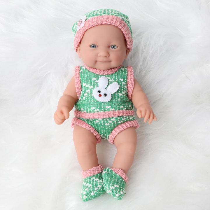 10-inch-bebe-reborn-doll-26cm-simulation-realistic-waterproof-silicone-newborn-baby-hand-bell-clothes-hat-sock-set-for-toy-kids