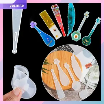 2pcs/set DIY Bookmark Mould Rectangle Silicone Mold Making Epoxy