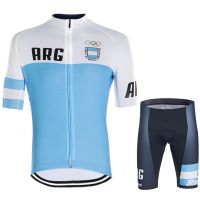 2023 จักรยานกลางแจ้งใหม่ ทีม Argentina Cycling Jersey ชุดเสื้อผ้าปั่นจักรยานผู้ชายเสื้อจักรยานเสือหมอบสูทกางเกงขาสั้นเอี๊ยมจักรยาน