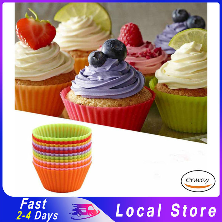 7cm round cake cups silicone muffin cups diy baking mould silicone