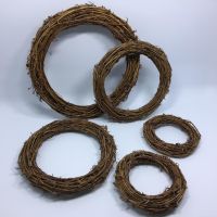 Natural tucked rattan ring rattan ring Christmas garland eternal wedding kindergarten handmade diy dried rattan decoration rattan weaving