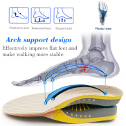 1 đôi Lót chỉnh hình cho bàn chân phẳng Arch Hỗ trợ sức khỏe Chỉnh hình
