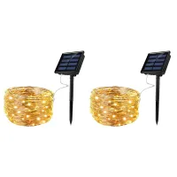 Solar Rope Light Waterproof IP65 300LEDs Outdoor LED Solar Outdoor Lights for Party Garden Yard Home