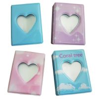 Love Heart Hollow Mini Photo Album 3 Inch Cutout Kpop Photocards Album Credit Name Card Storage Holder Collect Books Photo Album