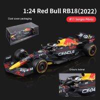 รถ1:24 Bburago RB18กระทิงแดง2022 Oracle หุ่นอัลลอยรถหล่อแบบสถิต