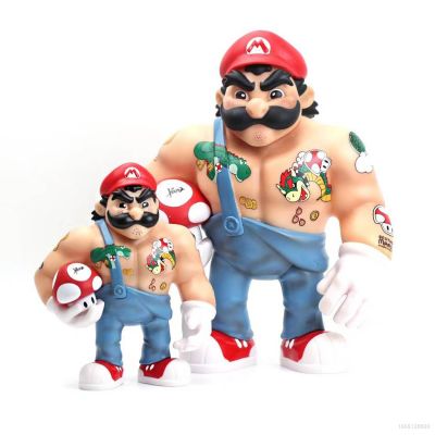Ns3 โมเดลตุ๊กตา Super Mario Action Figuer Muscle Hercules Mario ของเล่นสําหรับเด็ก ตกแต่งบ้าน เก็บสะสม เก็บสะสม
